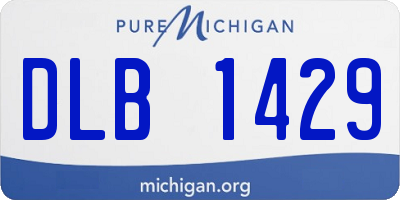 MI license plate DLB1429