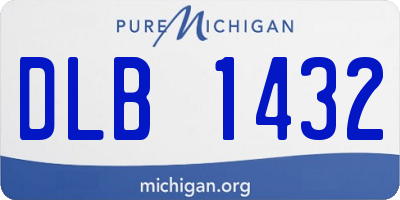 MI license plate DLB1432