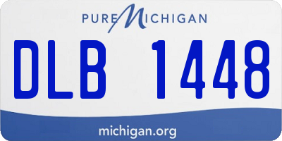 MI license plate DLB1448