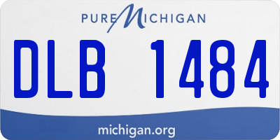 MI license plate DLB1484