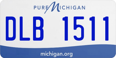 MI license plate DLB1511