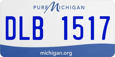 MI license plate DLB1517