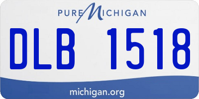 MI license plate DLB1518
