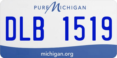 MI license plate DLB1519