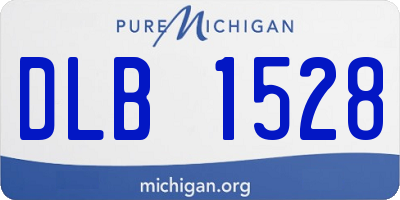 MI license plate DLB1528