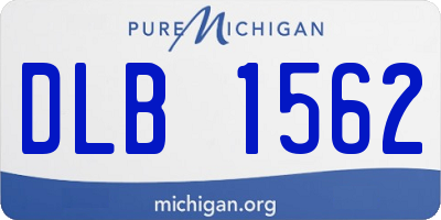MI license plate DLB1562