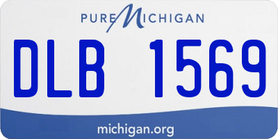 MI license plate DLB1569