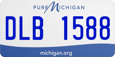 MI license plate DLB1588