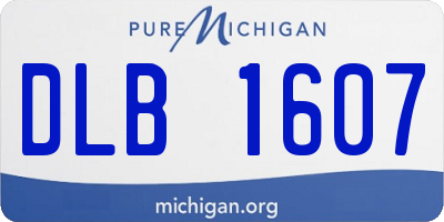 MI license plate DLB1607