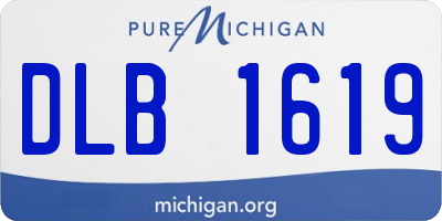 MI license plate DLB1619