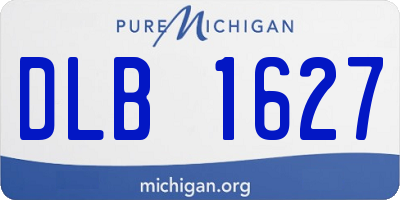 MI license plate DLB1627