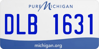 MI license plate DLB1631