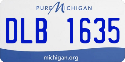 MI license plate DLB1635