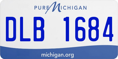MI license plate DLB1684
