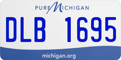 MI license plate DLB1695