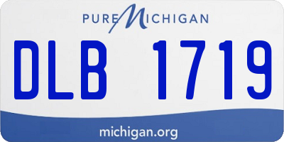 MI license plate DLB1719
