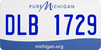 MI license plate DLB1729