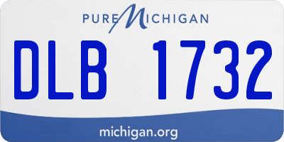 MI license plate DLB1732