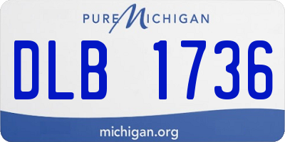 MI license plate DLB1736