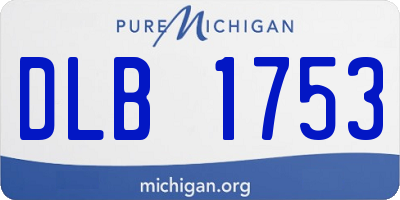 MI license plate DLB1753