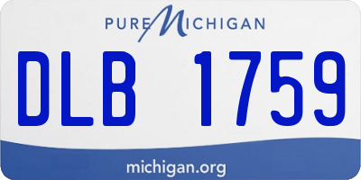 MI license plate DLB1759