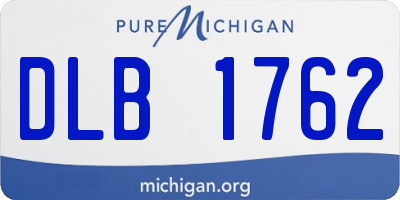 MI license plate DLB1762