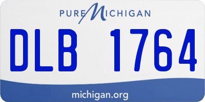 MI license plate DLB1764