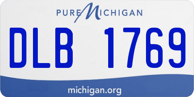 MI license plate DLB1769