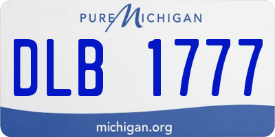 MI license plate DLB1777