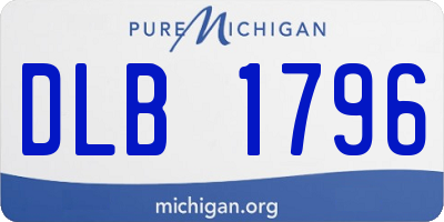 MI license plate DLB1796