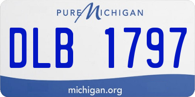 MI license plate DLB1797
