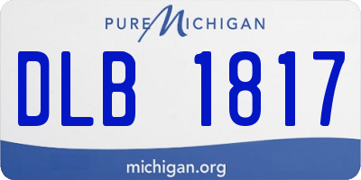 MI license plate DLB1817