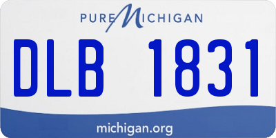MI license plate DLB1831