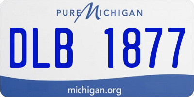 MI license plate DLB1877