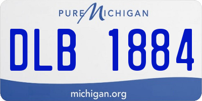 MI license plate DLB1884