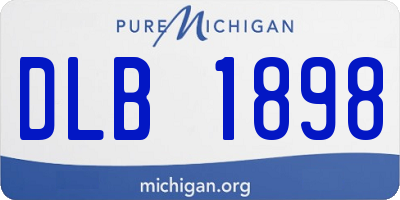 MI license plate DLB1898