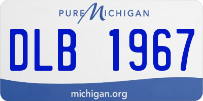 MI license plate DLB1967