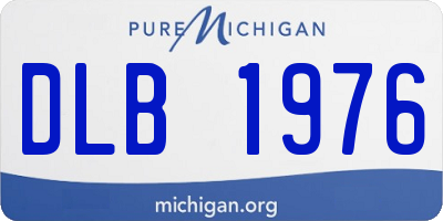 MI license plate DLB1976