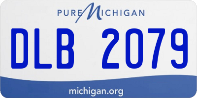 MI license plate DLB2079
