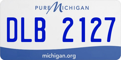 MI license plate DLB2127