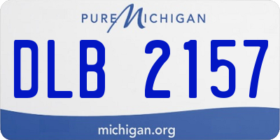 MI license plate DLB2157