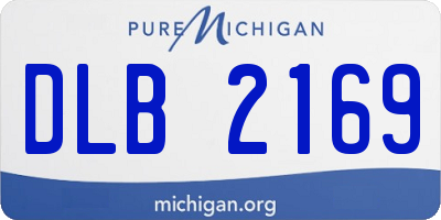 MI license plate DLB2169