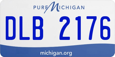 MI license plate DLB2176