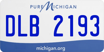 MI license plate DLB2193