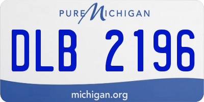 MI license plate DLB2196