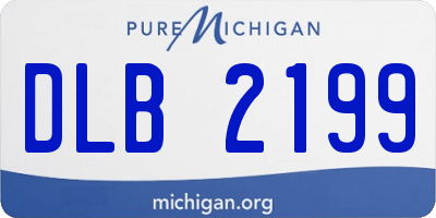 MI license plate DLB2199
