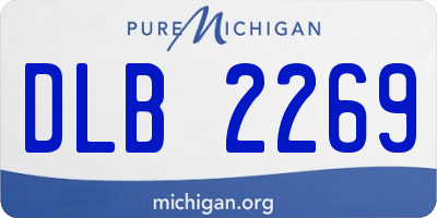 MI license plate DLB2269