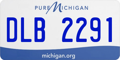 MI license plate DLB2291