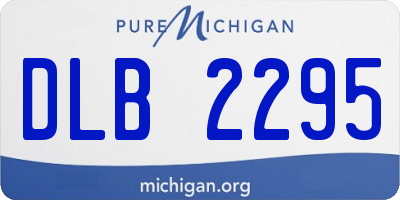 MI license plate DLB2295