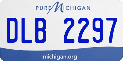 MI license plate DLB2297